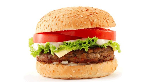 Burger with beef